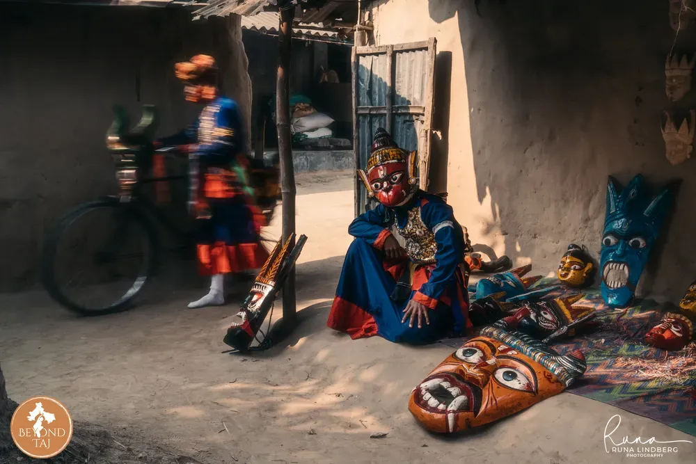gomira dancer with hanuman mask