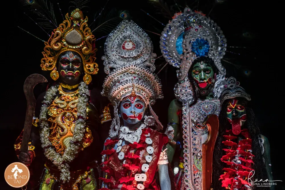 devouts dressed as hindu gods