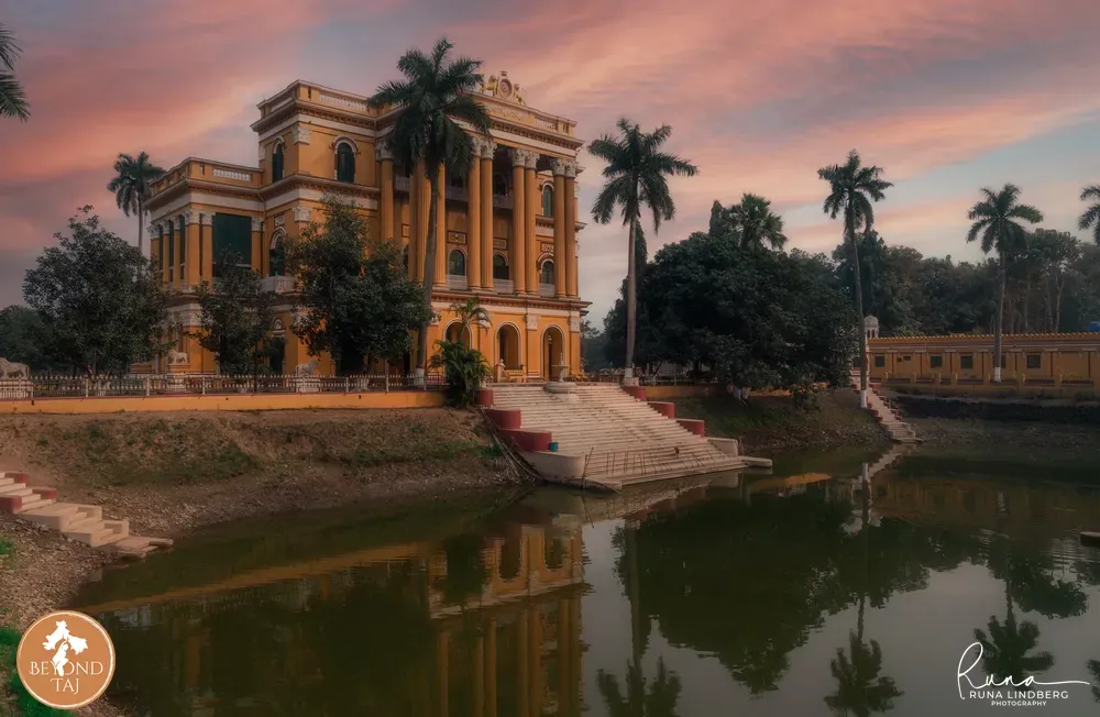 kathgola rajbari during sunset