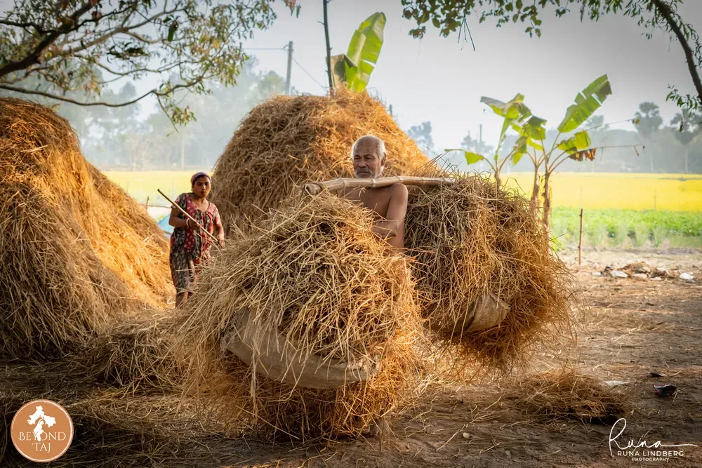 Villagers in working